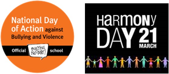 NATIONAL DAY AGAINST BULLYING & HARMONY DAY