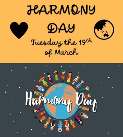 HARMONY DAY TUESDAY 19TH MARCH