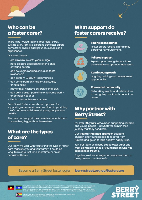 Berry Street Foster Care Flyer 2