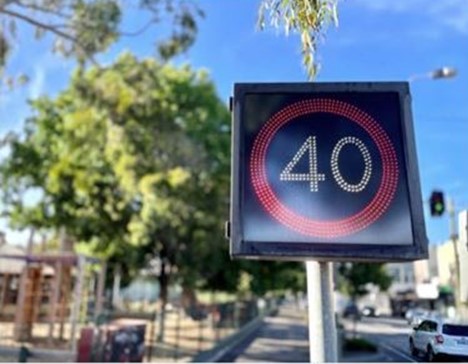 NEW 40KM SPEED LIMIT ALONG CENTRE ROAD