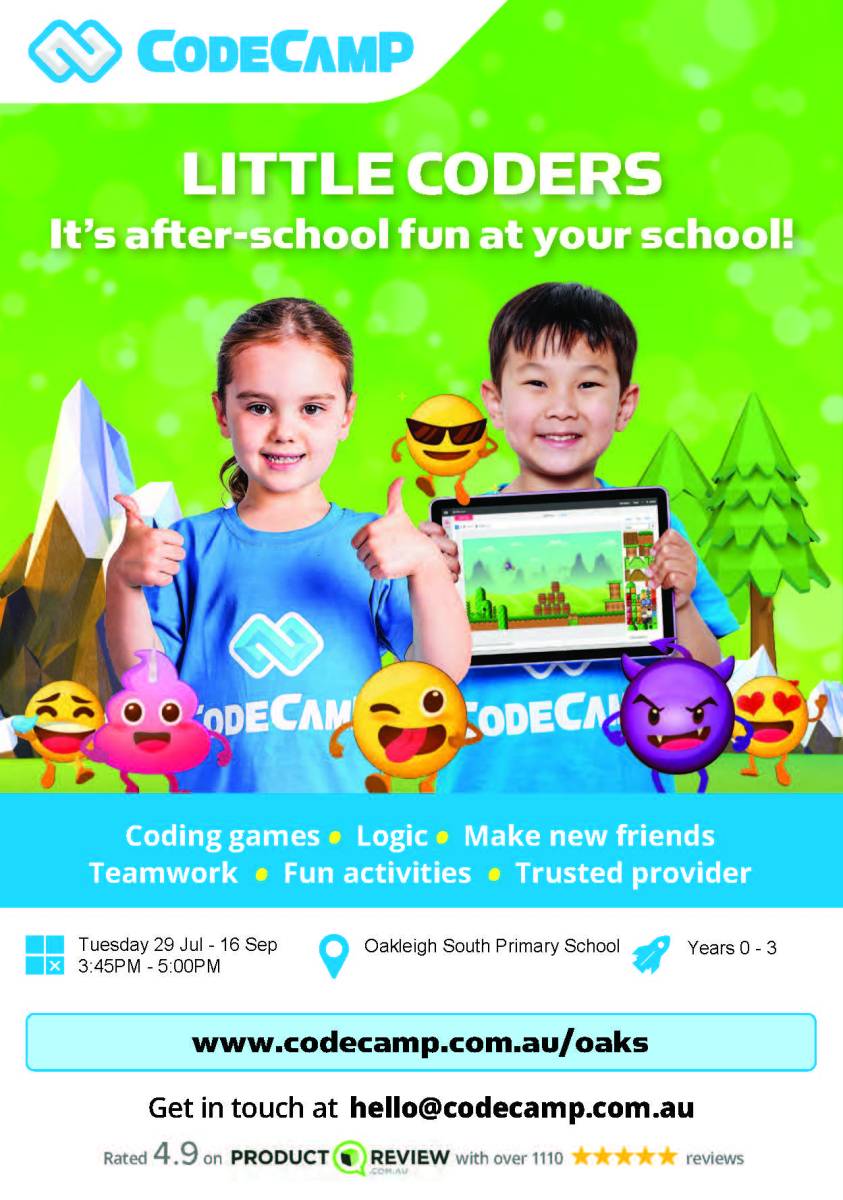 Flyer AS 2025 Little Coders Oakleigh South Primary School After School Term 3 2025 13598252007809969756