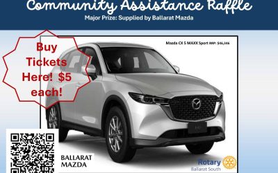 $5 TICKETS INTO ROTARY COMMUNITY RAFFLE